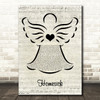 MercyMe Homesick Music Script Angel Song Lyric Quote Music Print