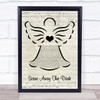 Passenger Scare Away The Dark Music Script Angel Song Lyric Quote Music Print