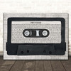Jasmine Thompson Old Friends Music Script Cassette Tape Song Lyric Print