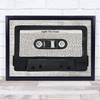 Public Enemy Fight The Power Music Script Cassette Tape Song Lyric Print