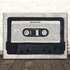 Arctic Monkeys Mardy Bum Music Script Cassette Tape Song Lyric Print