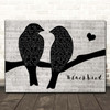 Alter Bridge Blackbird Lovebirds Music Script Song Lyric Print