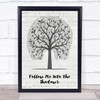 Darren Glancy Follow Me Into the Shadows Music Script Tree Song Lyric Print