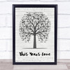 David Gray This Years Love Music Script Tree Song Lyric Print