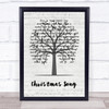 Jethro Tull Christmas Song Music Script Tree Song Lyric Print