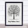 Joni Mitchell Big Yellow Taxi Music Script Tree Song Lyric Print