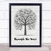 Kenny Rogers Through The Years Music Script Tree Song Lyric Print