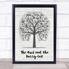 The Owl and the Pussy-Cat Music Script Tree Song Lyric Print