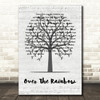 Eva Cassidy Over The Rainbow Music Script Tree Song Lyric Wall Art Print