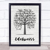 Julie Andrews Edelweiss Music Script Tree Song Lyric Wall Art Print