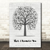 Ronan Keating This I Promise You Music Script Tree Song Lyric Wall Art Print