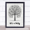 Laid Blak feat Tanya Lacey Its a Pity Music Script Tree Song Lyric Quote Music Print