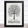 Into the Woods Children Will Listen Not While I'm Around Music Script Tree Song Lyric Music Art Print