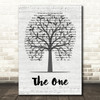 Kodaline The One Music Script Tree Song Lyric Music Art Print