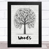 Mac Miller Woods Music Script Tree Song Lyric Music Art Print