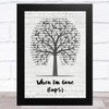 Anna Kendrick When I'm Gone (Cups) Music Script Tree Song Lyric Music Art Print