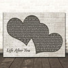 Daughtry Life After You Landscape Music Script Two Hearts Song Lyric Print
