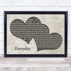 Slade Everyday Landscape Music Script Two Hearts Song Lyric Music Art Print