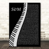 Rihanna S&M Piano Song Lyric Print