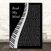 The Killers Read My Mind Piano Song Lyric Print
