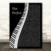 Tim Minchin Not Perfect Piano Song Lyric Wall Art Print