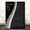 Queen No-One But You Piano Song Lyric Quote Music Print
