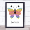 Rival Sons Jordan Rainbow Butterfly Song Lyric Print
