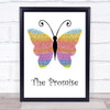 Girls Aloud The Promise Rainbow Butterfly Song Lyric Print