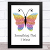 Grace Potter And The Nocturnals from Tangled soundtrack Something That I Want Rainbow Butterfly Song Lyric Music Art Print