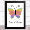 Kate Nash Foundations Rainbow Butterfly Song Lyric Music Art Print