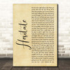 Jonas Brothers Hesitate Rustic Script Song Lyric Print
