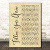 Kacey Musgraves Follow Your Arrow Rustic Script Song Lyric Print