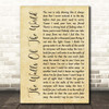 Katie Melua The Walls Of The World Rustic Script Song Lyric Print