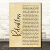 Audrye Sessions Relentless Rustic Script Song Lyric Print