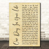 Michael Jackson One Day In Your Life Rustic Script Song Lyric Print