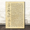 Simple Minds Don't You (Forget About Me) Rustic Script Song Lyric Print