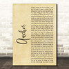 Skillet Anchor Rustic Script Song Lyric Print