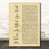 Slipknot If Rain Is What You Want Rustic Script Song Lyric Print