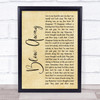 Staind Blow Away Rustic Script Song Lyric Print
