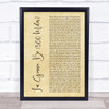 The Proclaimers I'm Gonna Be (500 Miles) Rustic Script Song Lyric Print