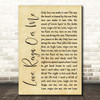 The Who Love, Reign O'er Me Rustic Script Song Lyric Print