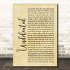 Daughtry Undefeated Rustic Script Song Lyric Print