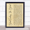 Mumford & Sons Blind Leading The Blind Rustic Script Song Lyric Wall Art Print