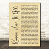 Naughty Boy Runnin' (Lose It All) Rustic Script Song Lyric Wall Art Print