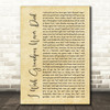 Riley Green I Wish Grandpas Never Died Rustic Script Song Lyric Wall Art Print