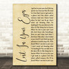 Debbie Gibson Lost In Your Eyes Rustic Script Song Lyric Wall Art Print