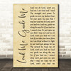 Elvis Presley Lead Me, Guide Me Rustic Script Song Lyric Wall Art Print