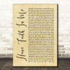 A Day To Remember Have Faith In Me Rustic Script Song Lyric Quote Music Print