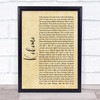 Beach Boys Kokomo Rustic Script Song Lyric Quote Music Print