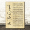 Blink-182 Pin The Grenade Rustic Script Song Lyric Quote Music Print
